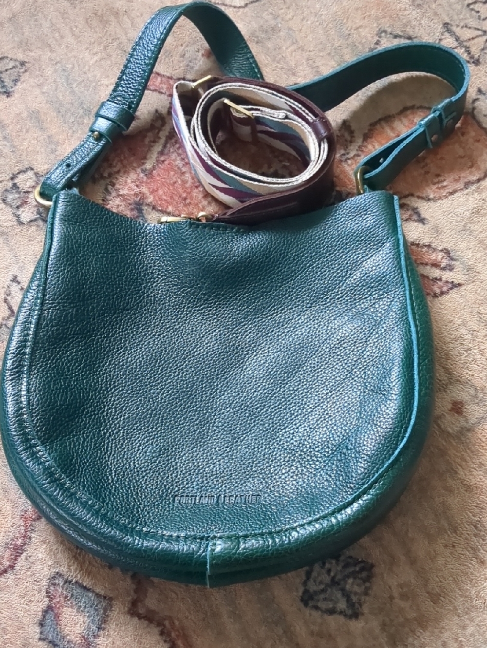 Portland Leather Small Forest Green Olivia